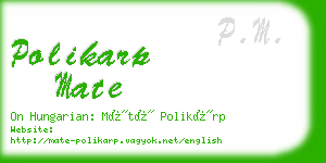 polikarp mate business card